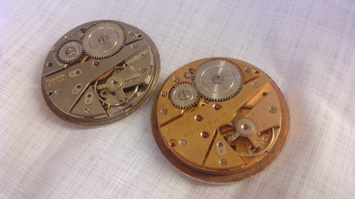 LOT OF TWO MACHINE MOVEMETS WRIST WATCH SELLITA 1130/GIGANDET CAL 1130 FOR PARTS - Picture 7 of 12