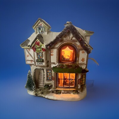 【Henley Community.】ビクトリアンのコーヒーサービス 3点 Vintage Victoria Falls - Porcelain Lighted House - CAFE