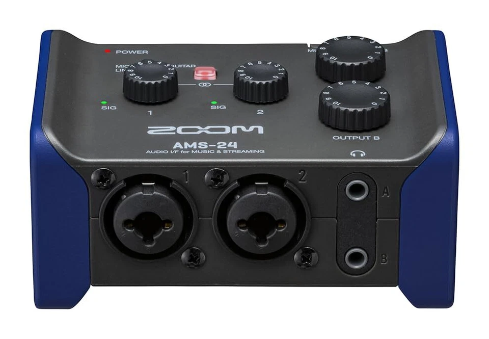 Zoom AMS-24 USB Audio Interface 2 Inputs 4 Outputs Loopback Direct - Image 3 of 4