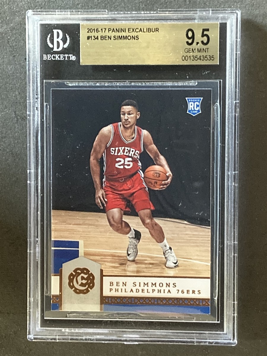 2016 Excalibur #134 Ben Simmons RC 76ers Gem MINT BGS 9.5 | eBay