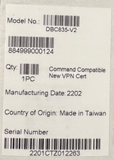 DBC835-V2 Brand New ADT Doorbell Camera with Mounting Kit  Wedge