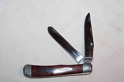 Case XX USA 7 Dot (1993) Wood 7254 SS Trapper Knife MINT CONDITION