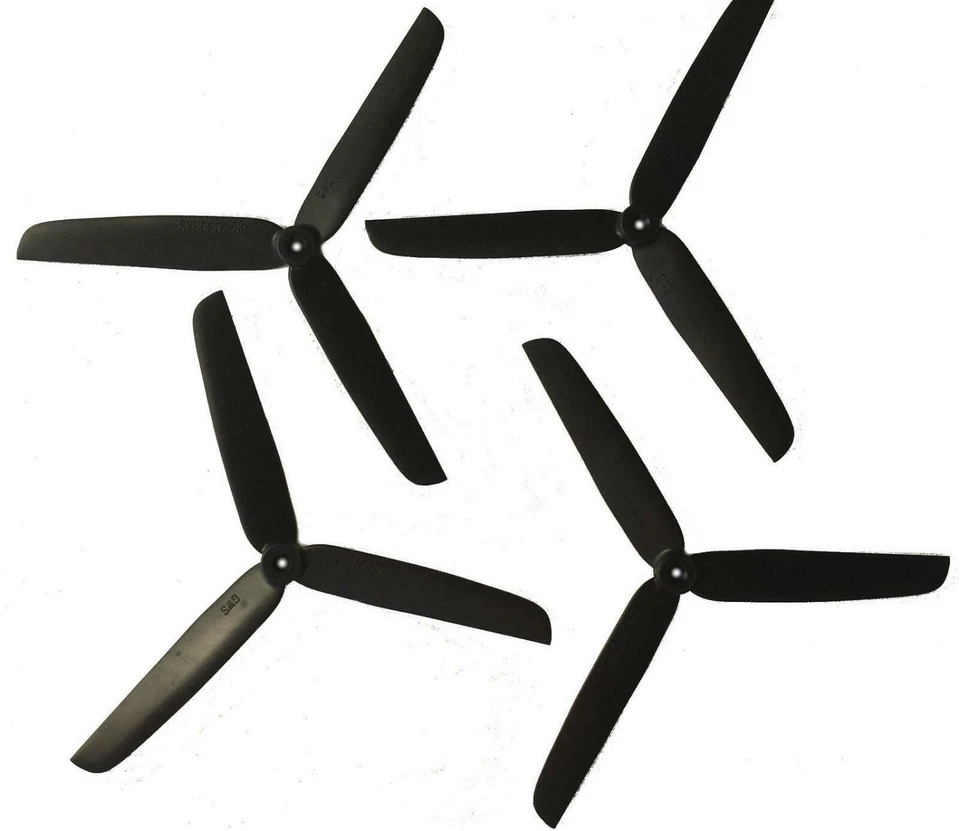 (10 x 6)" Zoll GWS 3-Blatt Propeller 2 Stück (2x revers) Multimotor ccw - LINKS - Bild 4 von 4