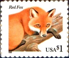 US #3036a MNH 2002 Red Fox Vulpes vulpes Fauna Definitive