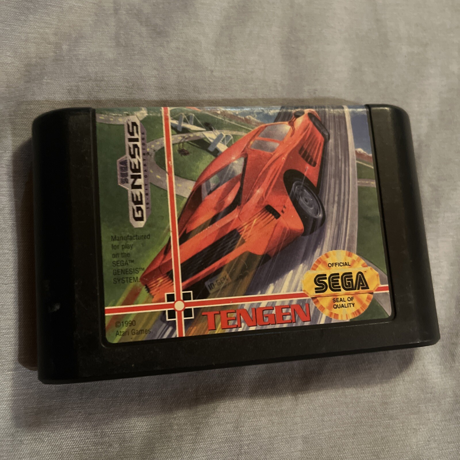 Hard Drivin' (Sega Genesis, 1991) Tested Working Cart Only