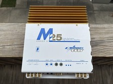 Old School Phoenix Gold M25 Series Ii 2/1 Channel Car Amplifier- Works 100% -usa