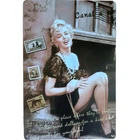 Marilyn Monroe Vintage Pinup Metal Sign 50s Hollywood Retro Tin Sign Decor 12x8