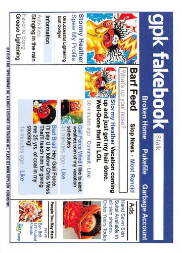 GARBAGE PAIL KIDS 2011 FLASHBACK SERIES 2 PICK-A-CARD YELLOW BASE STICKERS TOPPS - Picture 49 of 321