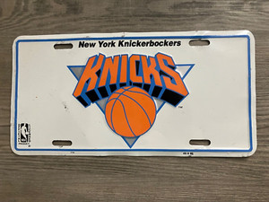 Vintage NBA New York Knickerbockers License Plate