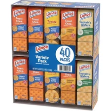 Lance Variety Pack Sandwich Crackers – 40 Pack
