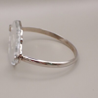 vintage）CHANEL silver bangle Chanel Silver Hammered Bangle