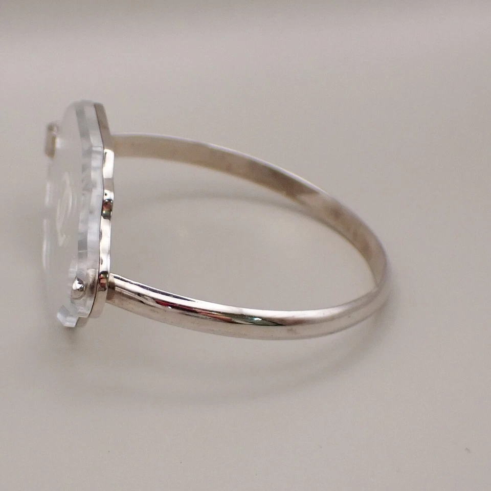 Brazalete Brazalete CHANEL CC Logo Espejo 03C Plata Francia Accesorio 62RK170 Foto 2 de 4