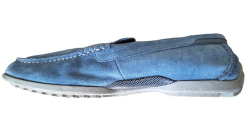 Rockport Moccasin Slip-On Loafers Shoe Blue Adidas Sole UK10.5 - Picture 5 of 10