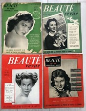 4x Magazines BEAUTE REVUE Le Guide de la Beauté par la Santé 1953 - 1954