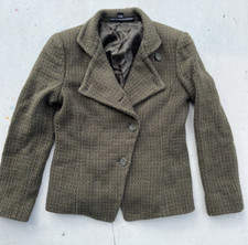 Women's Linda Allard Ellen Tracy Blazer Jacket Green 2 Classic Business Casual