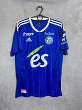 Strasbourg Jersey Home Football Shirt Blue Adidas Polyester Mens Size S