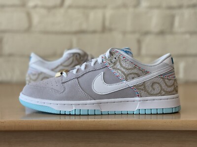 Nike Dunk Low Retro SE Barbershop Iris White Red DH7614-500 Men