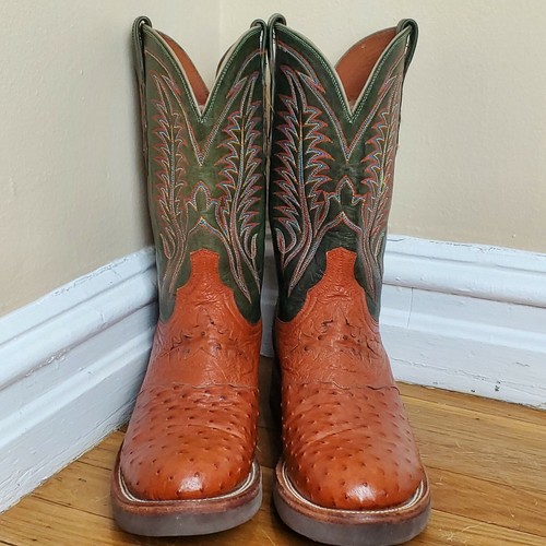 LUCCHESE 2000 Full Quill Ostrich Skin 