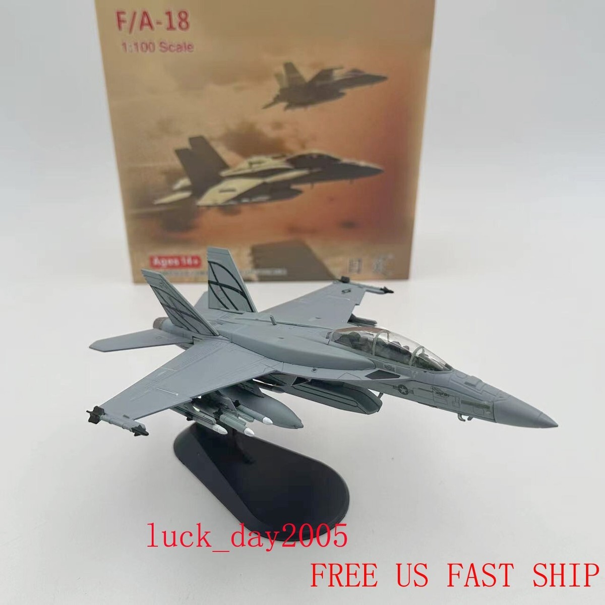 Wltk Navy F/A-18 Super Hornet Fighter 1/100 Diecast Jet Aircraft