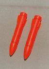 G.I. GI JOE gijoe NIGHT FORCE NIGHT SHADE MISSILE x2 weapons parts lot FREE SHIP