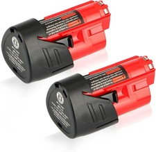 2 Pack Waitley 12V 3A Replacement Battery Compatible with Milwaukee M12 Power T