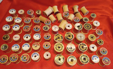 65 Vintage Wood Thread Spools Coats  Clarks  others Lot Of 65 Sewing Decor