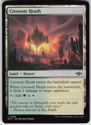 MTG Creosote Heath 255 Outlaws of Thunder Junction L Normal NM