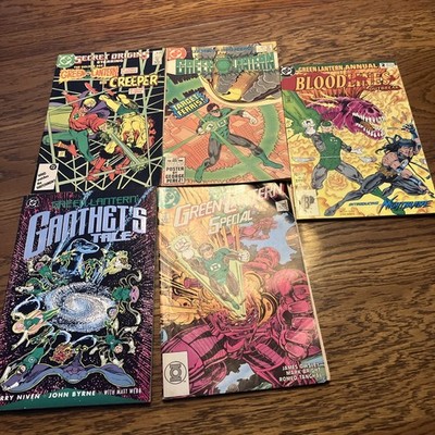 DC Comics VTG.  GREEN LANTERN Mostly 84-91  Lot of  5 G-To VG FREE SHIPPING.