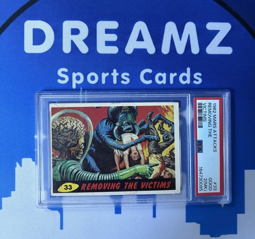 1962 Topps Mars Attacks #33 Removing the Victims — PSA 2 (MK)