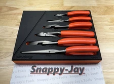Snap-on Tools USA NEW 6pc ORANGE Essential Pliers Foam Set PL600ES1FO