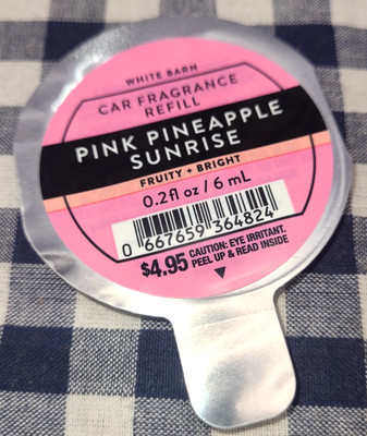 NEW Pink Pineapple Sunrise Scentportable CAR Refill Bath & Body Works