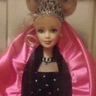 Barbie Happy Holidays Collector Edition 12in Doll Black Gown Pink Shawl Unopened — photo 1