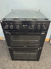 Hotpoint HDM67GOCCB/UK 60cm Double Oven Gas Cooker In Black 5011