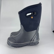 BOGS Classic High Boots Kid's Youth Black Insulated Winter Waterproof- US 11