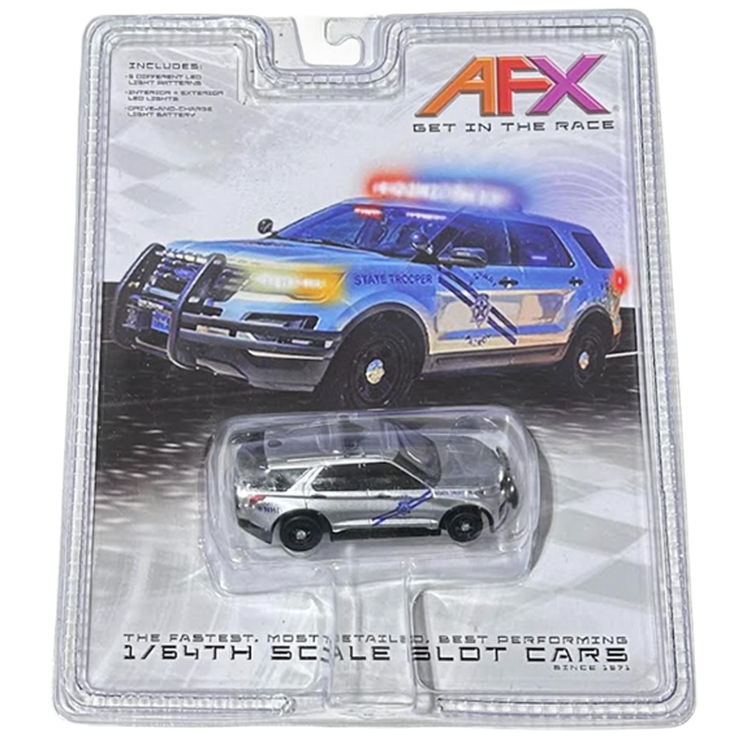 AFX Racing 22105 Police Interceptor Mega G+ w/ Drive Lights HO AFX Racing 22105 Police Interceptor Mega G+ w/ Drive Lights HO