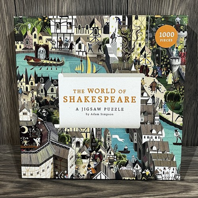 #ad World of Shakespeare by Alan Simpson 1000pc Jigsaw Puzzle COMPLETE Laurence King $15.98