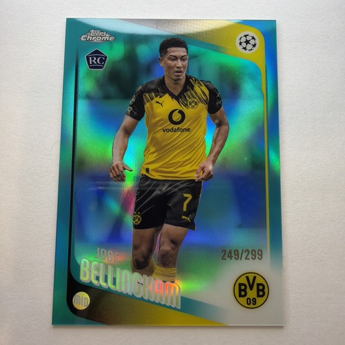 JOBE BELLINGHAM 2025-26 TOPPS CHROME UEFA TEAL REFRACTOR ROOKIE RC /299 #5