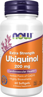 NOW Supplements, Ubiquinol 200 Mg, High Bioavailability (The Active Form of Coq1