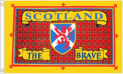 Scotland Football World Cup 5'x3' Flag - Tartan Brave