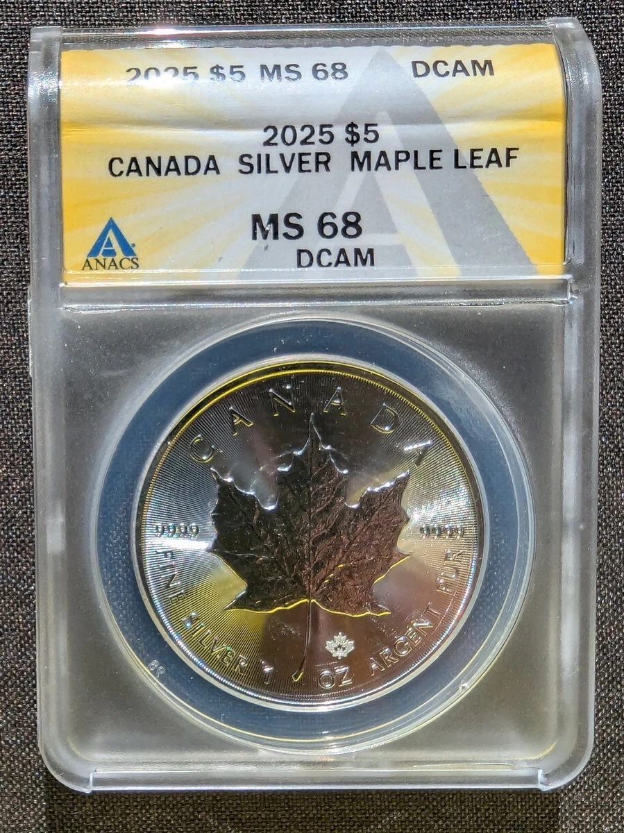 Canadian Maple Leaf Grade MS 68 Silver Bullion Coins for sale | eBay