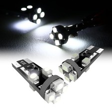 2Pc Set 8 Smd T10 Canbus Led Light Bulbs Super White Lamps 2825 2827 168 194 W5W