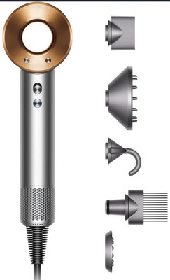 Dyson Supersonic Hair Dryer HD07 Nickel/Copper - Retails For $429 On amazon NIB