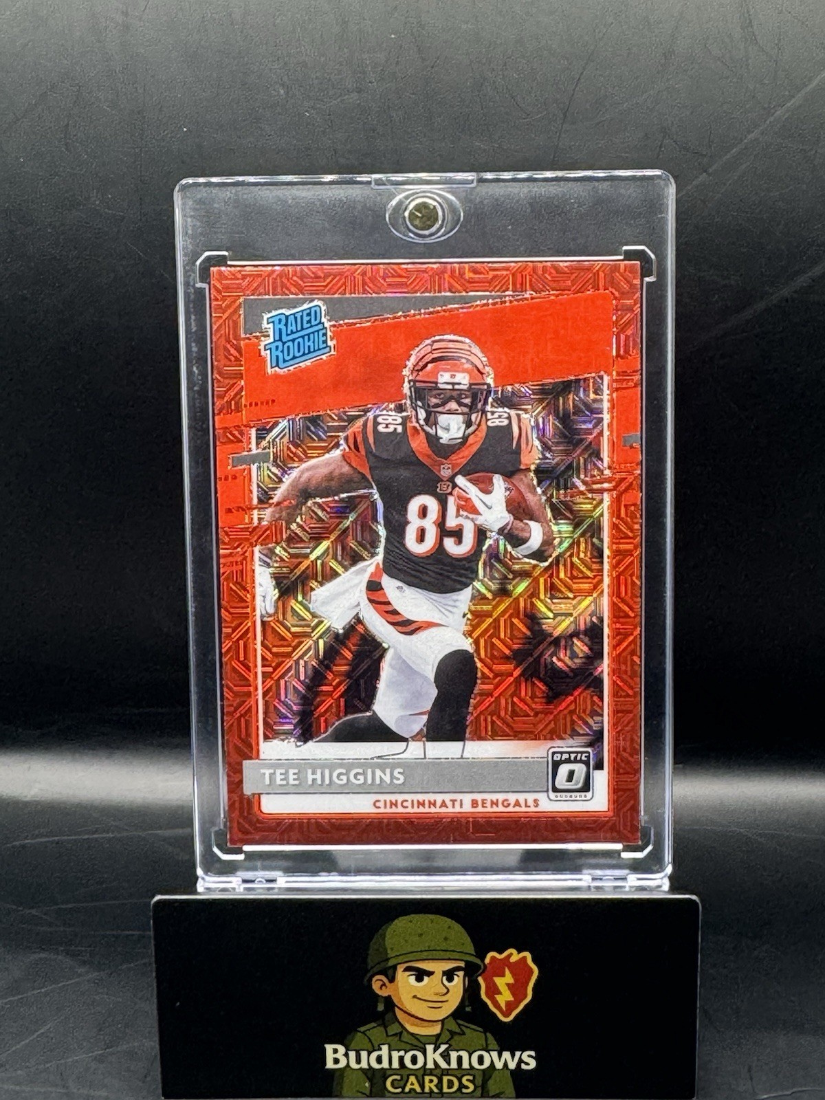 2020 Donruss Optic Tee Higgins Red Mojo Prizm Rookie RC #160 Bengals