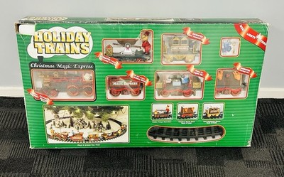 Vintage Holiday Trains Christmas Magic Express, Lights, Sounds, Boxed 1995