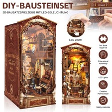 Magische Welt Bücherecke DIY Set Handmontiertes Montage Modellbausatz Geschenk