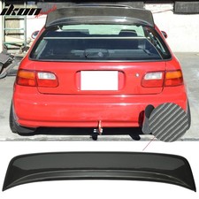 Fits 92-95 Honda Civic Hatchback Bys Style Rear Roof Spoiler Carbon Fiber Cf