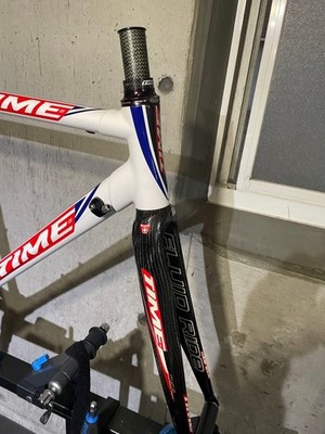 TIME VXR ProTeam XS Carbon Road Frame Set Ceramic Bearings Vintage