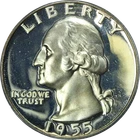 1955 Washington Quarter Proof OGH PCGS PR67 CAM Superb Eye Appeal Strong Strike
