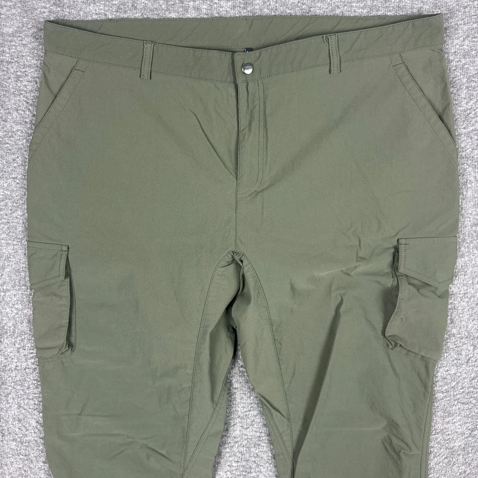 66 North Reykjavik Pants Mens XXL Green Hiking Pockets Outdoor Stretch Trousers