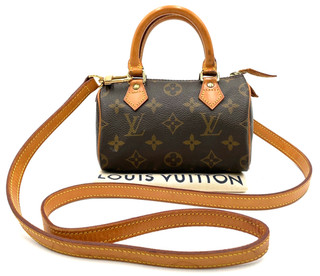 Auth Louis Vuitton Monogram Mini Speedy M41534 HandBag W/Dustbag NS041641